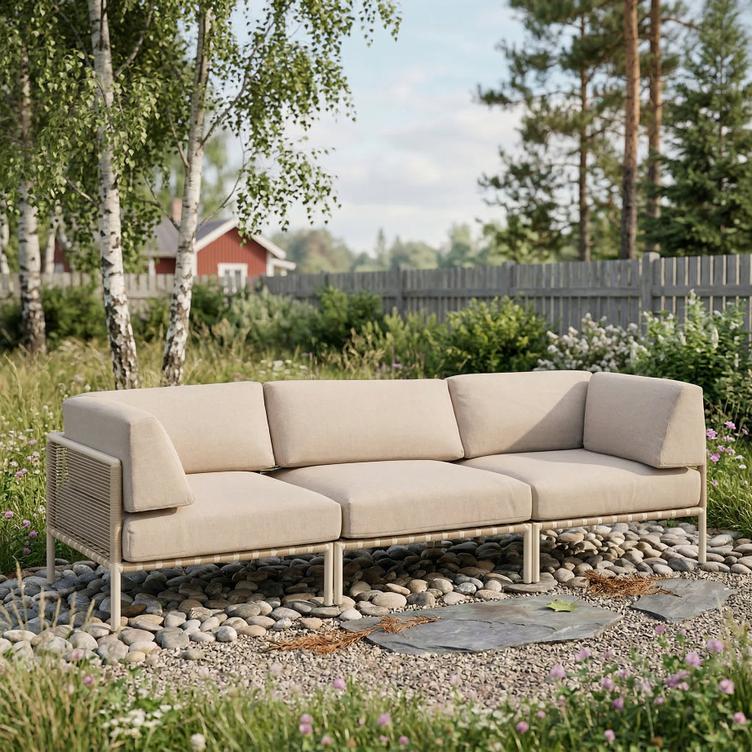 Asgård 3-kohaline diivan, taupe/beež