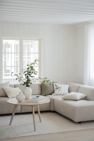 Pisipilt: Yumi diivanilaud ümar 90 whitewash tamm