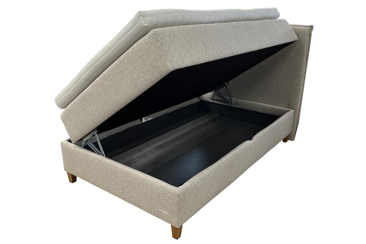 Bliss pesukastiga jenkkivoodi 120x200cm, beež Star 837 kangas