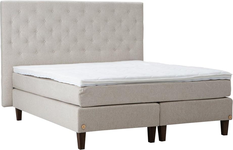 Moon Silver jenkkivoodi, 200x200 cm, beež + Moon Silver kattem. + Moon Gold peats