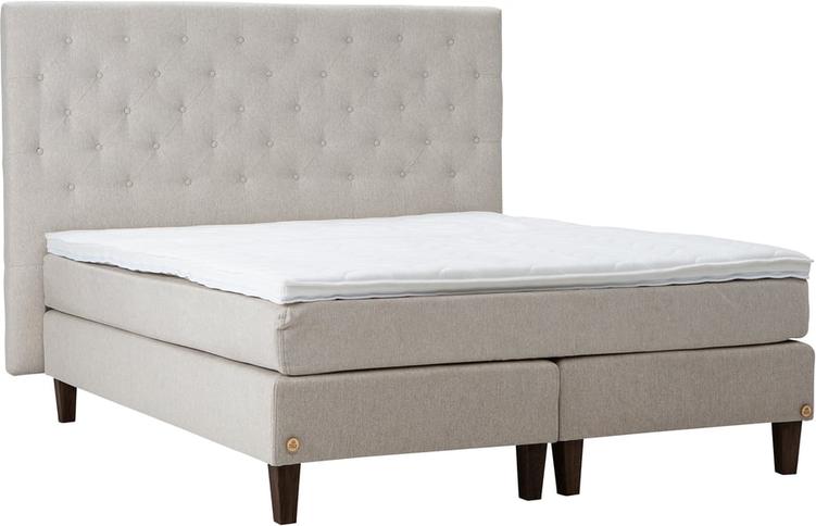 Moon Silver jenkkivoodi, 200x200 cm, beež + Moon Silver kattem. + Moon Gold peats