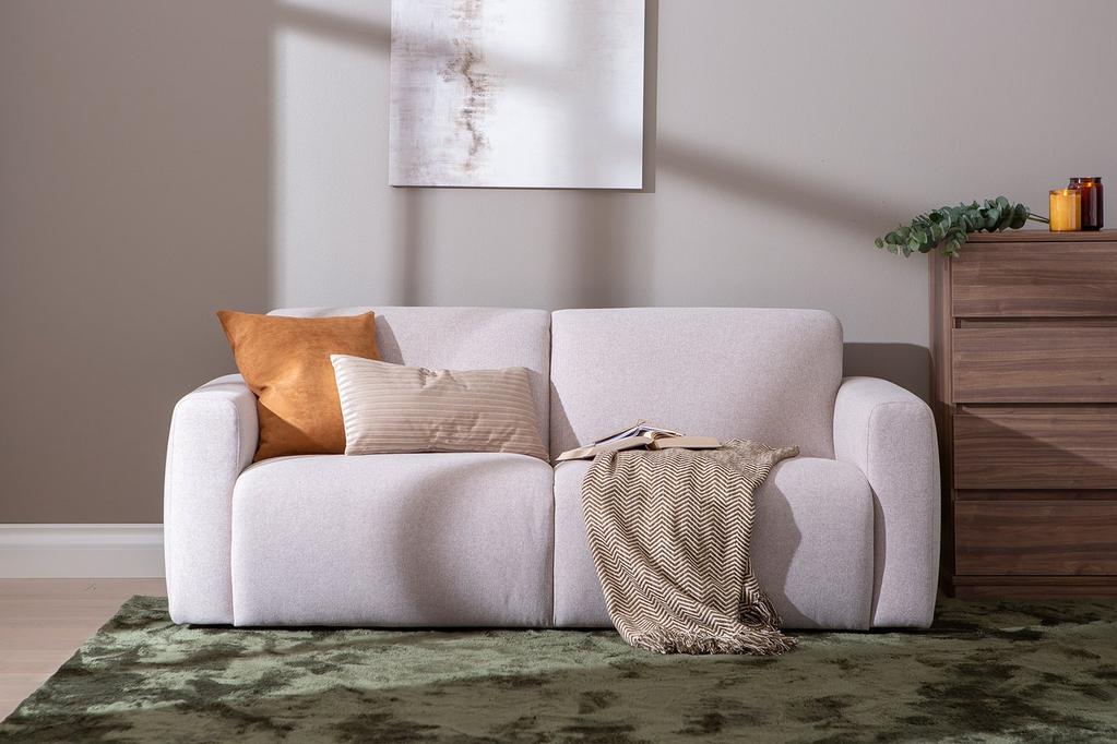 Basel 2-kohaline diivan, Austin 02, beež