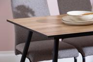 Pisipilt: Montpellier & Jasmin söögilaua komplekt neljale, 120x75 cm, puidutoonis/must laud & must/hallid toolid