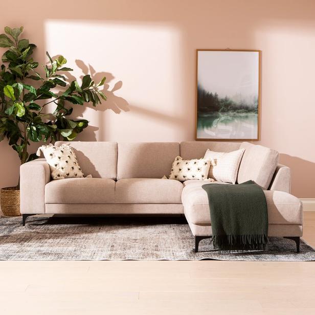 Westcoast avatud nurgaga diivan, väike, parem, Storm 06, liiv