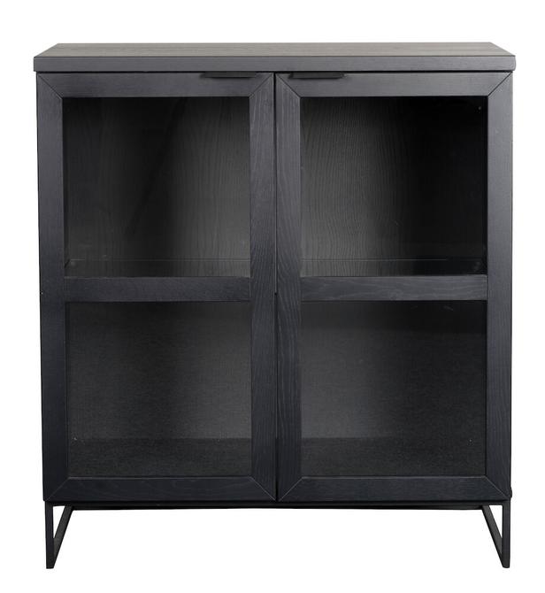 Everett kapp 105 klaasuksed must tamm/must