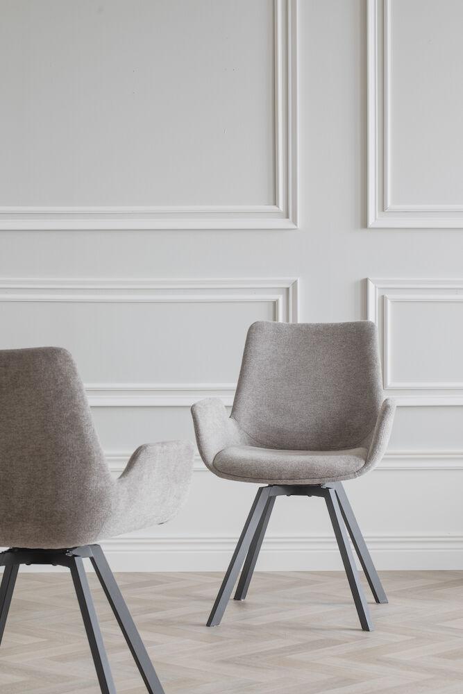 Norwell tugitool beež tekstiil/must met pöörlevad jalad