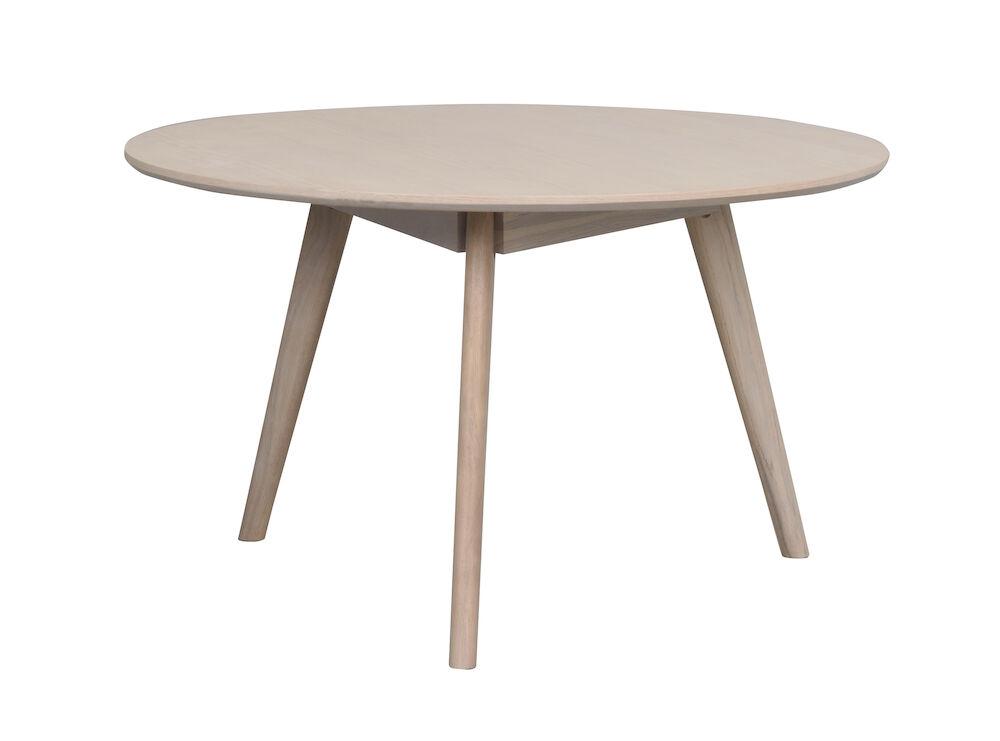 Yumi diivanilaud ümar 90 whitewash tamm