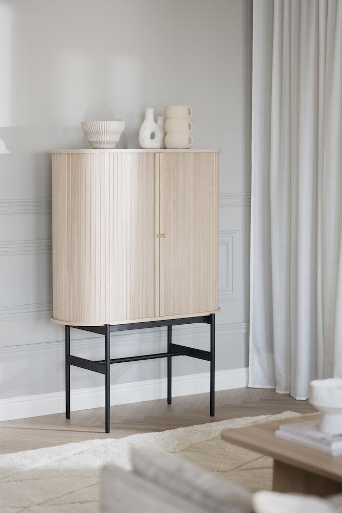 Haddington kapp 102 whitewash tamm/must metall