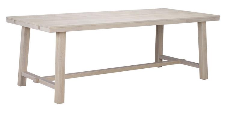 Brooklyn söögilaud 220x95 whitewash tamm