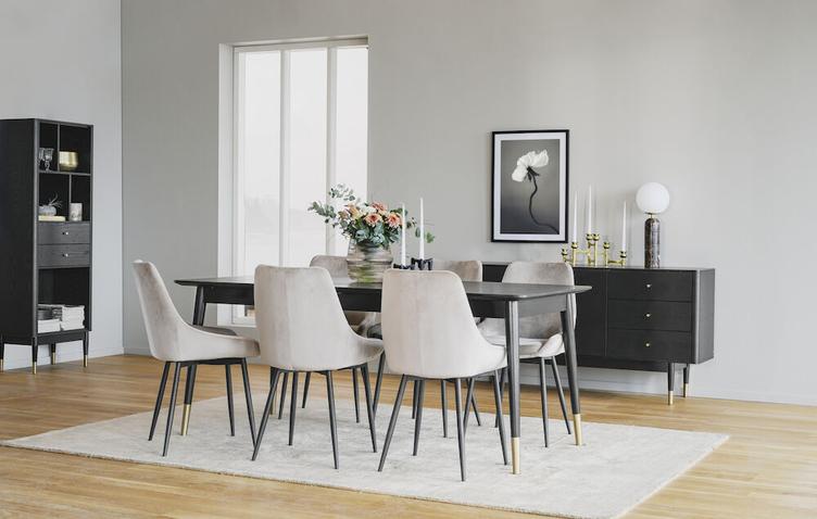 Fenwood söögilaud 180/220/260 must