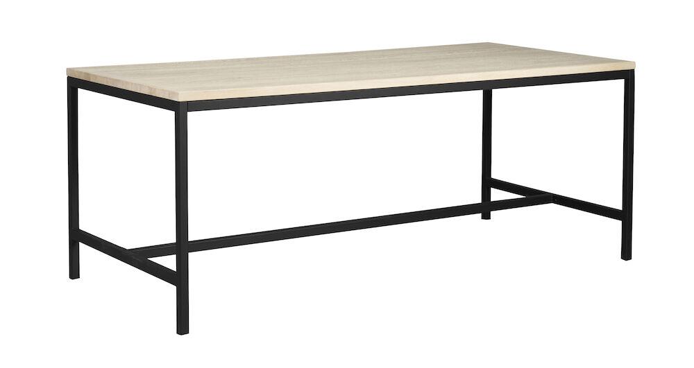 Everett söögilaud 180 whitewash tamm/must