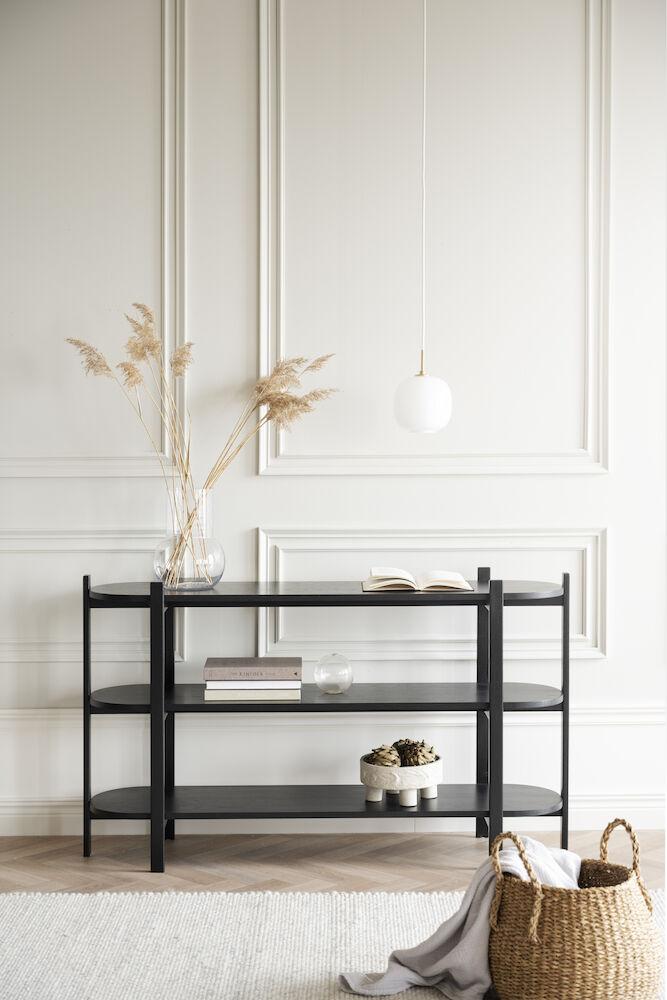 Tolsona konsoollaud 6 jalad must tamm