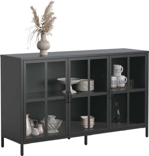 Elton puhvetkapp, must