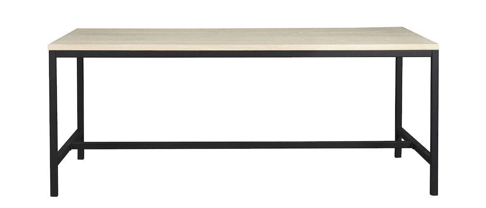 Everett söögilaud 180 whitewash tamm/must